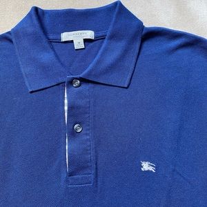 Burberry London Men’s Polo - Size M, Blue